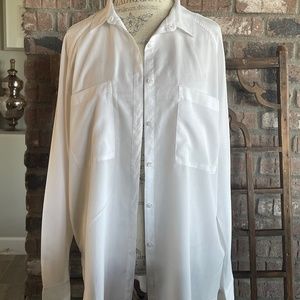 NWT- Lou & Grey Long Sleeve White Shirt